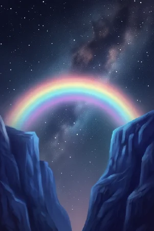The Rainbow Bridge oracle card