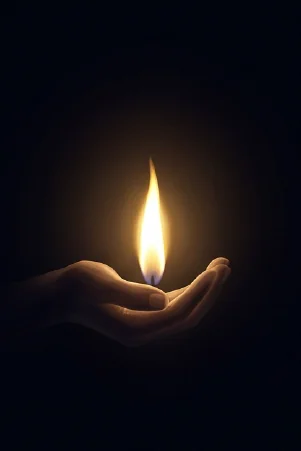 The Sacred Flame oracle card