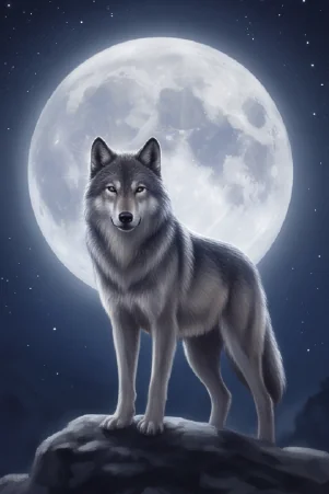 The Wolf oracle card
