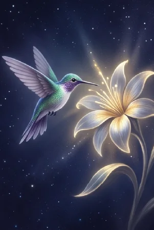 The Hummingbird oracle card